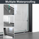 30"W x 72"H Frameless Circular Pivot Shower Door in Matte by HouseOfZazla