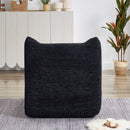 Bean Bag Chair With Armrests Oversized Comfy Beanbag Lounge Lazy Floor Sofa Accent Chair For Living Room - Black by HouseOfZazla