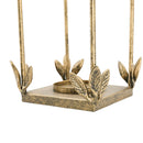 Set of 2 Luxe Distressed Golden Arched Iron Lantern