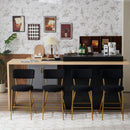 Modern Teddy Fabric Upholstered Bar Stools by HouseOfZazla