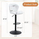 Set of 2 Height Adjustable Bar Stools