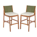 Outdoor Acacia Wood Bar Stools (Set of 2)