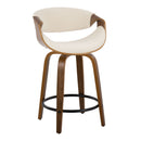 Curvini Mid - Century Modern Fixed Height Counter Stool With Swivel (Set of 2) by HouseOfZazla