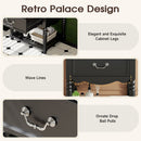 Wave Design Bathroom Vanity With Sink, 2 Drawers And Open Shelf by Unique Piece Furniture