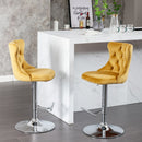 Swivel Adjustable Height Barstools Set of 2 by HouseOfZazla