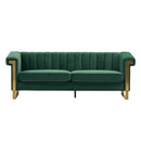 FX-P81B-RG 834-14 Velvet Sofa with Gold Accents by HouseOfZazla