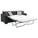 Pacheco - Upholstered Sleeper Sectional Chaise Sofa With Pocket Coils And Reversible Cushions - Dark Gray