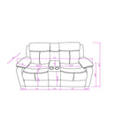 Blanche - Console Reclining Loveseat With LED Lights And Speakers by Unique Piece Furniture