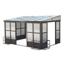10x12FT All Season Aluminum Sunroom with Detachable Windows by HouseOfZazla
