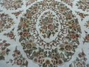 8' X 10' Handmade Chinese Floral Oriental Wool Silk Accent Rug Ivory Organic