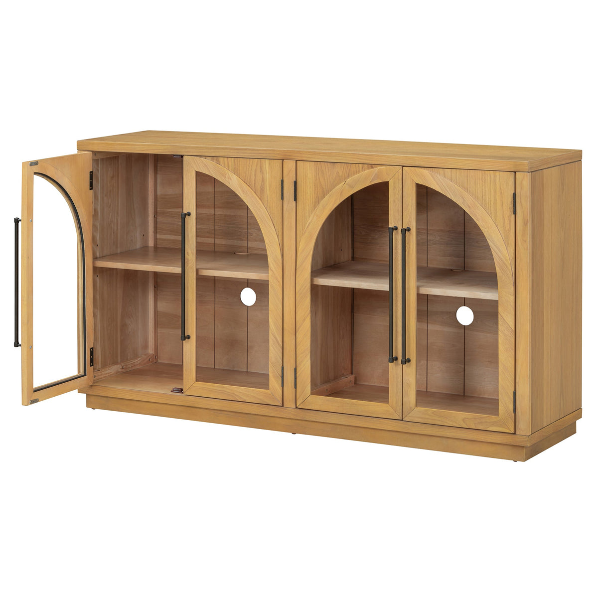 TREXM 4-Door Large Storage Sideboard Buffet Cabinet, photo 7 of 10