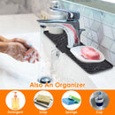 Silicone Faucet Mat Kitchen Sink Splash Guard Drain Mat Drying Pad Kitchen Mat Bathroom Drip Catcher