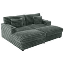 Oversized Double Chaise Lounge Sofa Bed With USB Ports And Cup Holders
