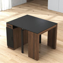 Modern Multifunctional Extendable Dining Table with Outlet