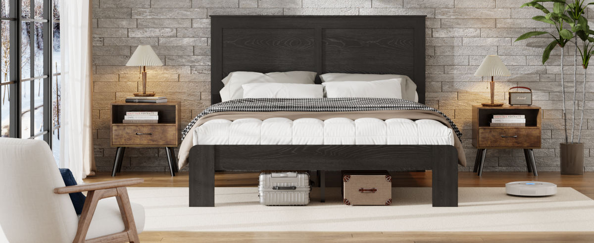 Full Size Wood Platform Bed Frame, photo 6 of 10
