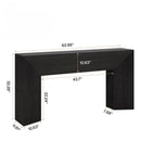 Extra Long Console Table Table Behind Couch For Hallway & Living - Black