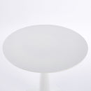 Pedestal Table, Round For Kitchen - White by HouseOfZazla