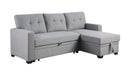 Upholstered Pull Out Sectional Sofa With Chaise by HouseOfZazla