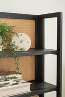 Abyard - Bookcase - Black / Natural