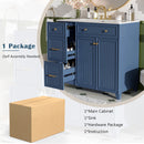 Bathroom Vanity With Sink, Soft Close Doors, Adjustable Shelves by HouseOfZazla