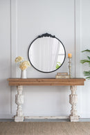Classic Design Mirror With Baroque Inspired Frame For Bathroom, Entryway Console Lean Against Wall by Unique Piece Furniture