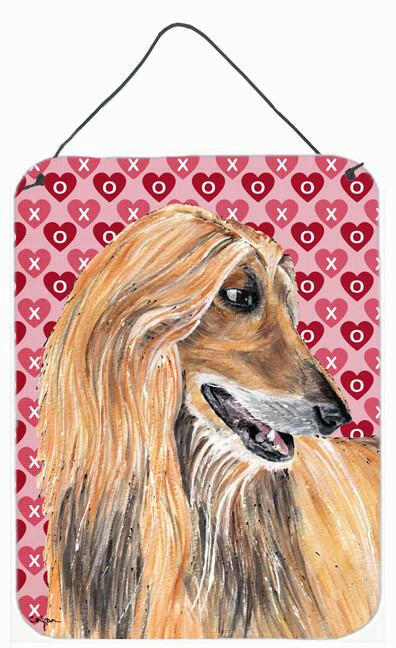 Afghan Hound Hearts Love and Valentine's Day Wall or Door Hanging Prints SC9503DS1216