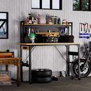 71" Adjustable Workbench with Pegboard