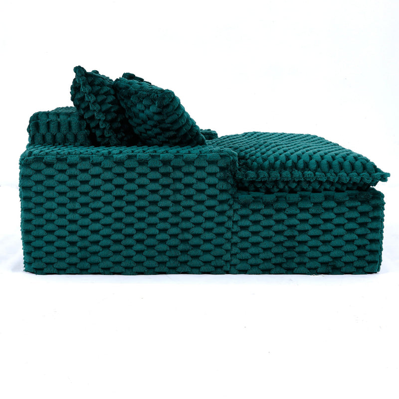 Comfort Bearing Sofa With 2 Pillows And 1 Backrest - Green, photo 7 of 12