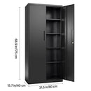 Metal Storage Cabinet, 68.9 in Lockable Steel Garage Cabinet by HouseOfZazla