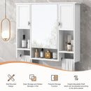Wall Mounted Bathroom Storage Cabinet With Mirror, Medicine Cabinet With Towel Bar