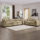 Elegant Oversized Sectional Sofa Set With Deep Seats And Flexible Layout by HouseOfZazla