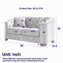 Modern Chesterfield Sofa With Tufted Backrest For Living Room by HouseOfZazla