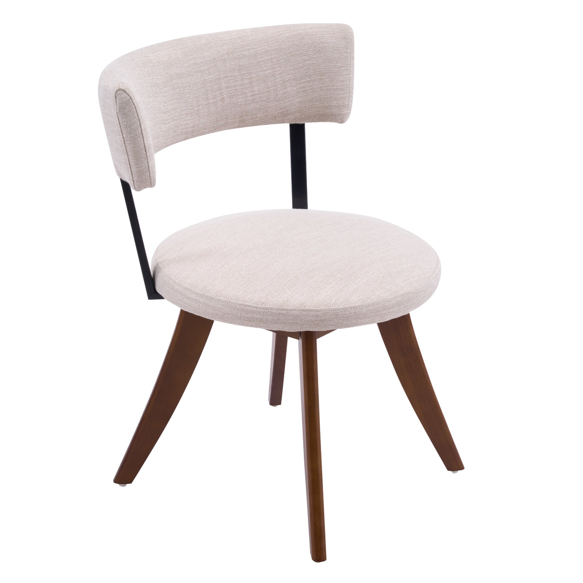 Modern Upholstered Dining Chairs with Curved Back, photo 6 of 10