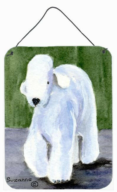 Bedlington Terrier Aluminium Metal Wall or Door Hanging Prints