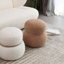 Snowman Stool With Cushion And Solid Wood Frame by Unique Piece Furniture