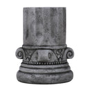 Outdoor End Table, Round Side Table For Patio And Garden - Antique Gray by HouseOfZazla