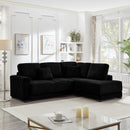 93" Sectional Sofa Couch with Reversible Chaise Lounge