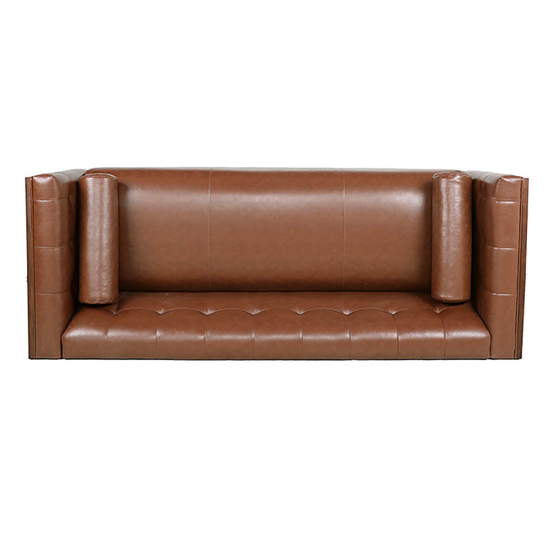 78.74" Wooden Decorated Arm 3 Seater Sofa