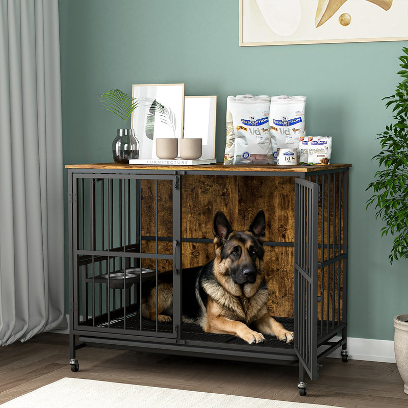 Walker Edison | Modern Kennel Dog Crate Table