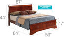 Upholstered Panel Sleigh Bed Design by Unique Piece Furniture