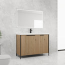 Modern Freestanding Bathroom Vanity With Resin Sink & Soft Close Cabinet Doors by HouseOfZazla