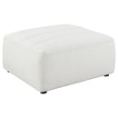 Nevve - 6 Piece Upholstered Tufted Sectional - Ivory by HouseOfZazla