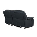 Blanche - Console Reclining Loveseat With LED Lights And Speakers by Unique Piece Furniture