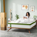 12" Hybrid Mattress With Gel Memory Foam & Pocket Springs by HouseOfZazla