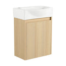 Modern Bathroom Vanity With Ceramic Basin, Wall Mounted Floating Sink Combo, Storage Cabinet by Unique Piece Furniture