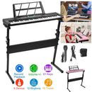 61 Keys Digital Music Electronic Keyboard Electric Musical Piano Instrument Kids Learning Keyboard w/ Stand Microphone For Beginners by GBruno Store
