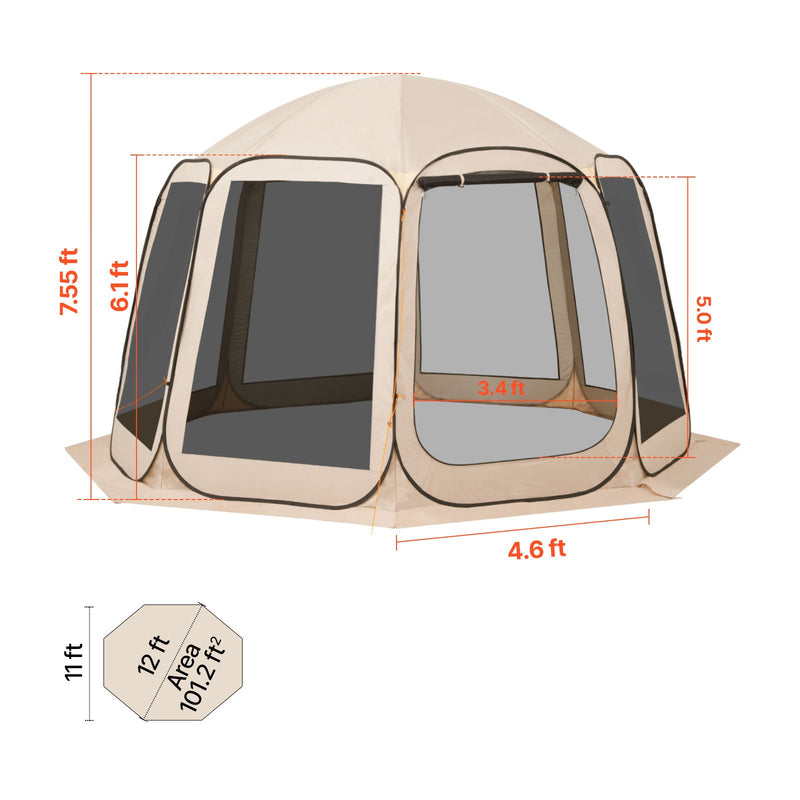 12 x 11 ft Screen House Tent, photo 9 of 9