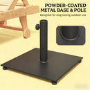 Convenient Metal Umbrella Stand Base with Adjustable Foot Pads