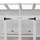 TOPMAX 78-Inch Wooden Greenhouse with Skylights and Folding Shelves by HouseOfZazla