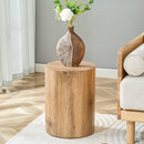 Cylindrical End Coffee Table, Living Room Furniture - Wood by HouseOfZazla